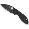 Spyderco 2024 Spyderco Efficient G-10 Black Black Blade Serrated SPY-C216GPSBBK - alternate 3